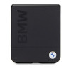 Custodia rigida Leather Hot Stamp BMW BMHCZF5SLLBK per Samsung Galaxy Z Flip5, nera