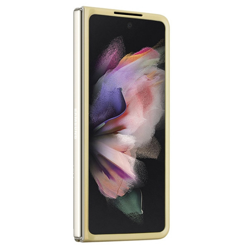 Custodia rigida Glitter Script Guess GUHCZFD5HGGSHD per Samsung Galaxy Z Fold5, oro