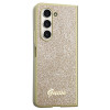 Custodia rigida Glitter Script Guess GUHCZFD5HGGSHD per Samsung Galaxy Z Fold5, oro