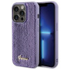 Custodia rigida in metallo Guess GUHCP15XPSFDGSU Sequin Script per Apple iPhone 15 Pro Max, viola