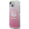 Hello Kitty HKHCP15SHDGKEP IML Gradient Electrop Kitty Head Hardcase per Apple iPhone 15 6.1", rosa