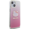 Hello Kitty HKHCP15SHDGKEP IML Gradient Electrop Kitty Head Hardcase per Apple iPhone 15 6.1", rosa