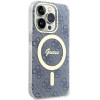 Guess GUHMP15XH4STB custodia rigida Apple iPhone 15 Pro Max IML 4G MagSafe, blu (outlet)