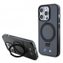 BMW BMHMP15LURSK Apple iPhone 15 Pro custodia rigida Ring Stand M Collection MagSafe, nera