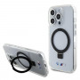 BMW BMHMP15LURST Apple iPhone 15 Pro custodia rigida Ring Stand M Collection MagSafe, trasparente