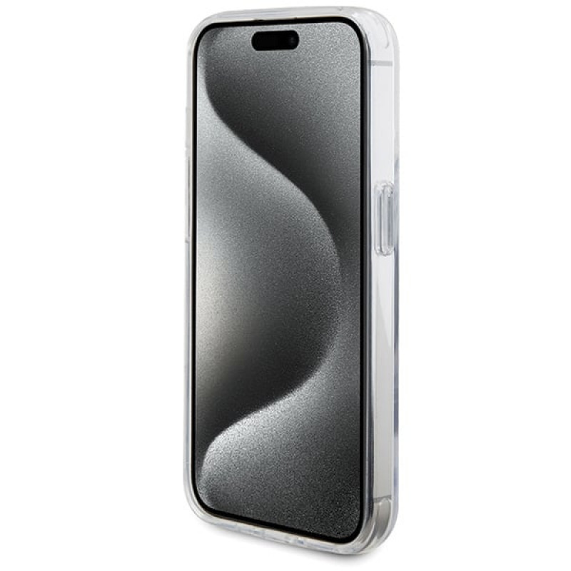 BMW BMHMP15LURST Apple iPhone 15 Pro custodia rigida Ring Stand M Collection MagSafe, trasparente