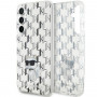 Karl Lagerfeld KLHCS23FEHNCMKLT Samsung Galaxy S23 FE (S711) custodia rigida Monogram Choupette, trasparente