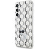 Karl Lagerfeld KLHCS23FEHNCMKLT Samsung Galaxy S23 FE (S711) custodia rigida Monogram Choupette, trasparente