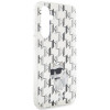 Karl Lagerfeld KLHCS23FEHNCMKLT Samsung Galaxy S23 FE (S711) custodia rigida Monogram Choupette, trasparente