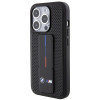 BMW BMHCP15LGSPPRK Custodia rigida per Apple iPhone 15 Pro Grip Stand Smooth & Perforated, nera
