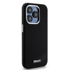 DKNY Custodia rigida Apple iPhone 15 Pro Liquid Silicone Small Metal Logo MagSafe, nera