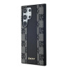 Custodia MagSafe in pelle con motivo a scacchi mono DKNY per Samsung Galaxy S24 Ultra, nera