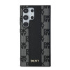 Custodia MagSafe in pelle con motivo a scacchi mono DKNY per Samsung Galaxy S24 Ultra, nera