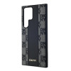 Custodia MagSafe in pelle con motivo a scacchi mono DKNY per Samsung Galaxy S24 Ultra, nera