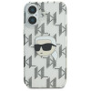 Custodia rigida Karl Lagerfeld per Apple iPhone 16 IML Karl Head Electroplated, trasparente