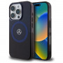 Mercedes MEHMP16X23HBIKV Custodia rigida Apple iPhone 16 Pro Max MB Double Layer BiColor MagSafe, nero blu