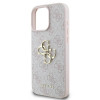 Guess GUHCP16X4GMGPI 4G Big Metal Logo custodia rigida per Apple iPhone 16 Pro Max 6.9", rosa