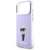 Custodia MagSafe Karl Lagerfeld KLD22568 IML Aquarelle Karl & Choupette & Logo per Apple iPhone 17 Pro Max, viola