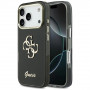 Custodia rigida in metallo Guess GUE5344 IML 4G Script per Apple iPhone 17 Pro Max, nera
