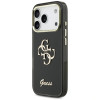 Custodia rigida in metallo Guess GUE5344 IML 4G Script per Apple iPhone 17 Pro Max, nera