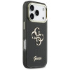 Custodia rigida in metallo Guess GUE5344 IML 4G Script per Apple iPhone 17 Pro Max, nera