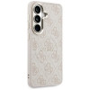 Custodia rigida MagSafe con anello embossed 4G Guess GUE005375 per Samsung Galaxy S26+, rosa