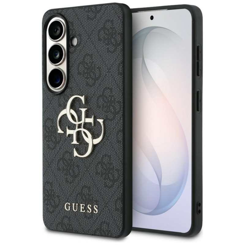 Custodia rigida Guess GUE005301 4G Big Metal Logo per Samsung Galaxy S26+, nera