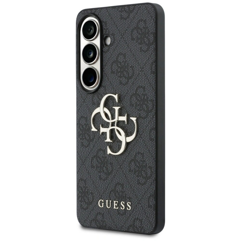 Custodia rigida Guess GUE005301 4G Big Metal Logo per Samsung Galaxy S26+, nera
