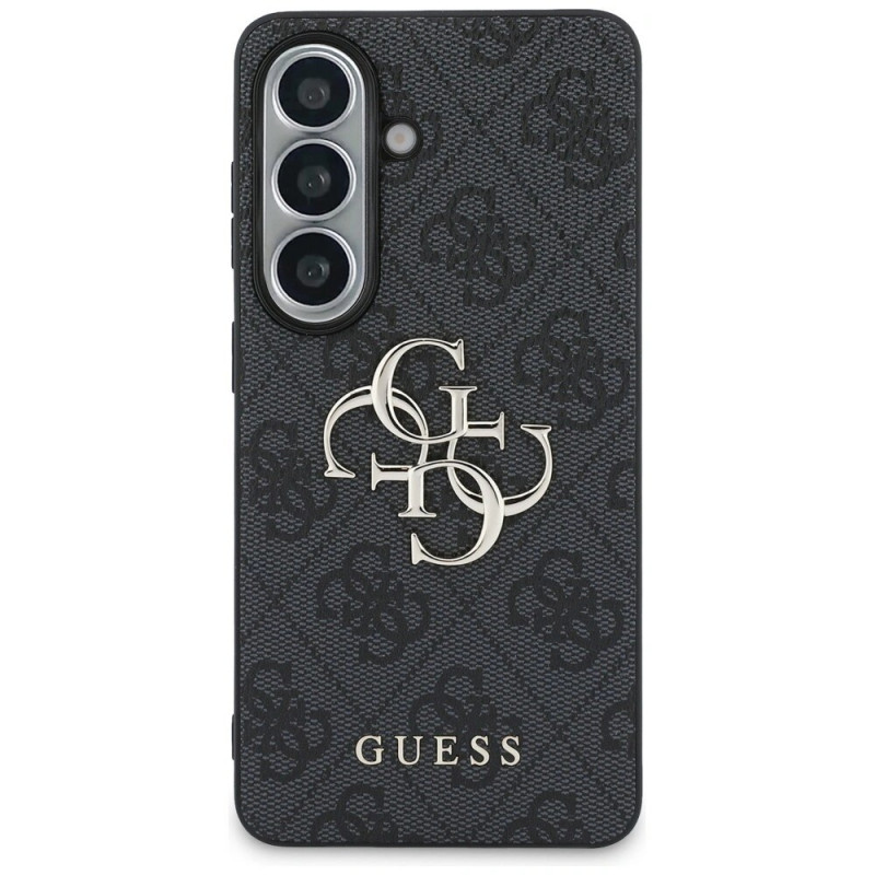 Custodia rigida Guess GUE005301 4G Big Metal Logo per Samsung Galaxy S26+, nera
