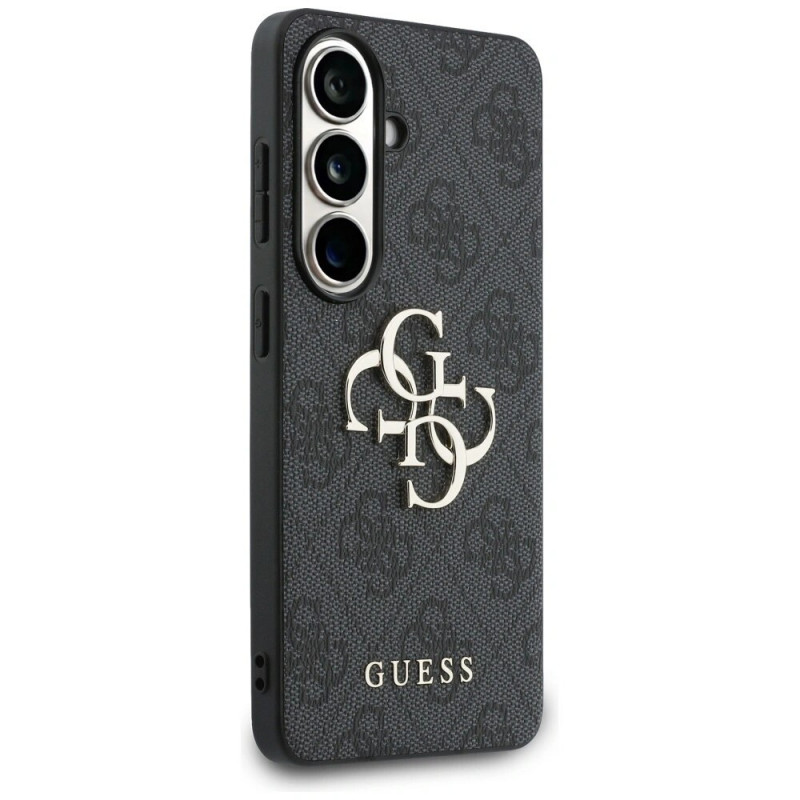 Custodia rigida Guess GUE005301 4G Big Metal Logo per Samsung Galaxy S26+, nera