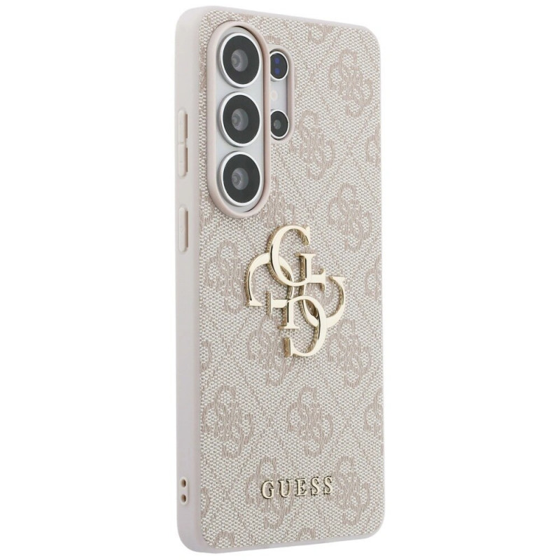 Custodia rigida Guess GUE005337 4G Big Metal Logo per Samsung Galaxy S26 Ultra, rosa