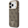Custodia MagSafe Guess 4G PU Triangle Logo & Stand Camera per Apple iPhone 18 Pro Max / 17 Pro Max, marrone
