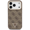 Custodia MagSafe Guess 4G PU Triangle Logo & Stand Camera per Apple iPhone 18 Pro Max / 17 Pro Max, marrone