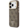 Custodia MagSafe Guess 4G PU Triangle Logo & Stand Camera per Apple iPhone 18 Pro / 17 Pro, marrone