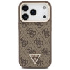 Custodia MagSafe Guess 4G PU Triangle Logo & Stand Camera per Apple iPhone 18 Pro / 17 Pro, marrone