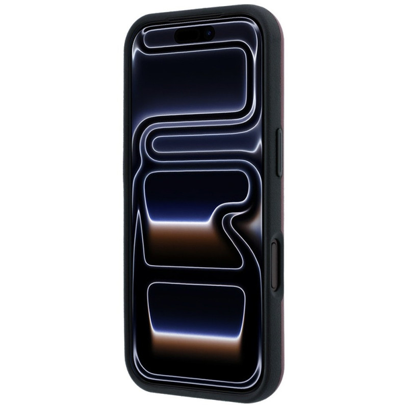 Custodia MagSafe in pelle con anello di supporto Mercedes-Benz per Apple iPhone 18 Pro Max / 17 Pro Max, bordeaux