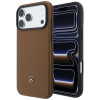Set custodia MagSafe in pelle con motivo Grill Pattern e portacarte Mercedes-Benz per Apple iPhone 18 Pro Max / 17 Pro Max, cammello