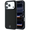 Custodia Mercedes-Benz Grill Pattern e portacarte in pelle MagSafe per Apple iPhone 18 Pro Max / 17 Pro Max, nera