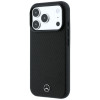 Custodia Mercedes-Benz Grill Pattern e portacarte in pelle MagSafe per Apple iPhone 18 Pro Max / 17 Pro Max, nera