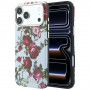 Custodia MagSafe Guess GUE6026 Blossom Roses Print per Apple iPhone 18 Pro / 17 Pro, blu