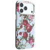 Custodia MagSafe Guess GUE6026 Blossom Roses Print per Apple iPhone 18 Pro / 17 Pro, blu