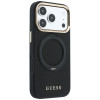 Custodia Guess Ring Stand 360 Grained Classic Logo MagSafe per Apple iPhone 18 Pro / 17 Pro, nera