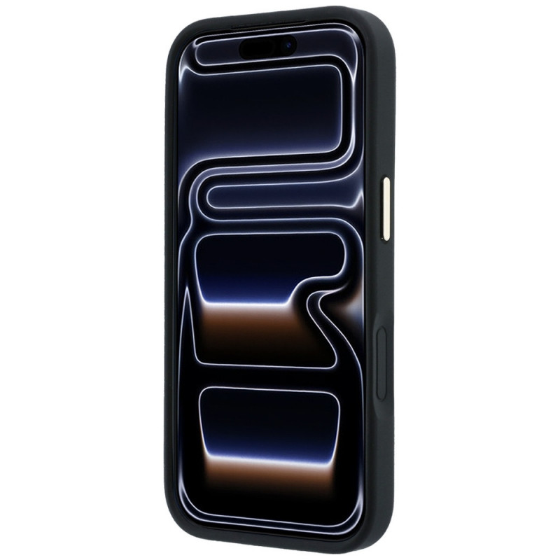 Custodia Guess Ring Stand 360 Grained Classic Logo MagSafe per Apple iPhone 18 Pro / 17 Pro, nera