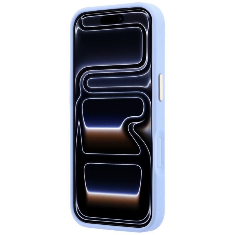 Custodia MagSafe Guess Ring Stand 360 Grained Classic Logo per Apple iPhone 18 Pro / 17 Pro, azzurra