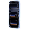 Guess Grained Triangle Logo MagSafe custodia rigida per Apple iPhone 18 Pro / 17 Pro, blu