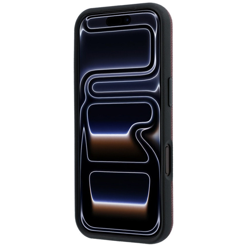 Custodia Mercedes-Benz Grill Pattern e portacarte in pelle MagSafe per Apple iPhone 18 Pro Max / 17 Pro Max, nera