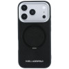 Custodia Karl Lagerfeld Ring Stand 360 Saffiano Classic Logo MagSafe per Apple iPhone 18 Pro / 17 Pro, nera (KF003179)