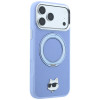 Custodia MagSafe Karl Lagerfeld with Ring Stand 360 Choupette Head Pin per Apple iPhone 18 Pro Max / 17 Pro Max, azzurra (KF003220)