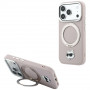 Custodia MagSafe Karl Lagerfeld with Ring Stand 360 Choupette Head Pin per Apple iPhone 18 Pro Max / 17 Pro Max, rosa