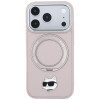 Custodia MagSafe Karl Lagerfeld with Ring Stand 360 Choupette Head Pin per Apple iPhone 18 Pro Max / 17 Pro Max, rosa
